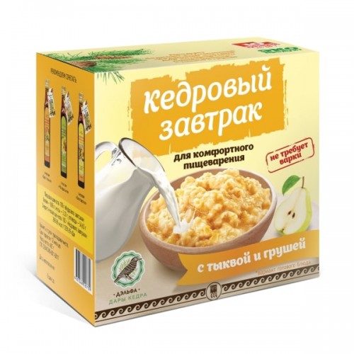 Купить Завтрак кедровый для комфортного пищеварения с тыквой и грушей  г. Владикавказ  